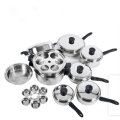 304 Stainless Steel Cookware Set 21 Pieces Set